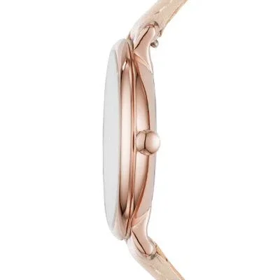 Jacqueline Three-Hand Date Blush Leather Watch Jacqueline Three-Hand Date Blush Leather Watch