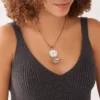 Jacqueline Three-Hand Rose Gold-Tone Stainless Steel Watch Locket Jacqueline Three-Hand Rose Gold-Tone Stainless Steel Watch Locket