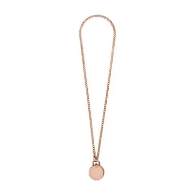 Jacqueline Three-Hand Rose Gold-Tone Stainless Steel Watch Locket Jacqueline Three-Hand Rose Gold-Tone Stainless Steel Watch Locket