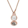 Jacqueline Three-Hand Rose Gold-Tone Stainless Steel Watch Locket Jacqueline Three-Hand Rose Gold-Tone Stainless Steel Watch Locket