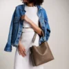 Jessie Leather Bucket Shoulder Bag Jessie Leather Bucket Shoulder Bag