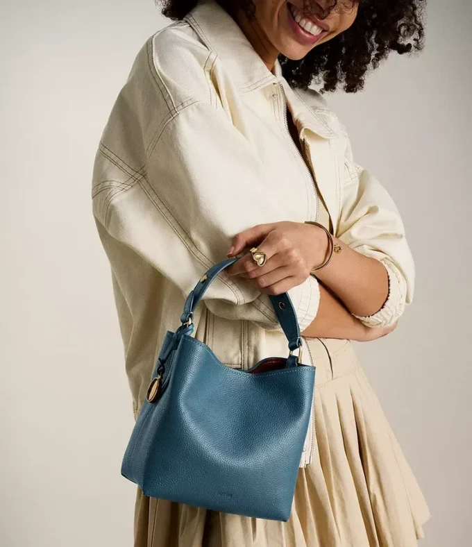 Jessie Leather Small Bucket Crossbody Bag Jessie Leather Small Bucket Crossbody Bag