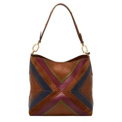 Jessie Patchwork Bucket Shoulder Bag Jessie Patchwork Bucket Shoulder Bag