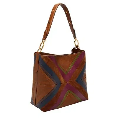 Jessie Patchwork Bucket Shoulder Bag Jessie Patchwork Bucket Shoulder Bag