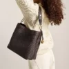 Jessie Woven Bucket Shoulder Bag