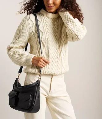 Jolie Leather Cargo Crossbody Bag
