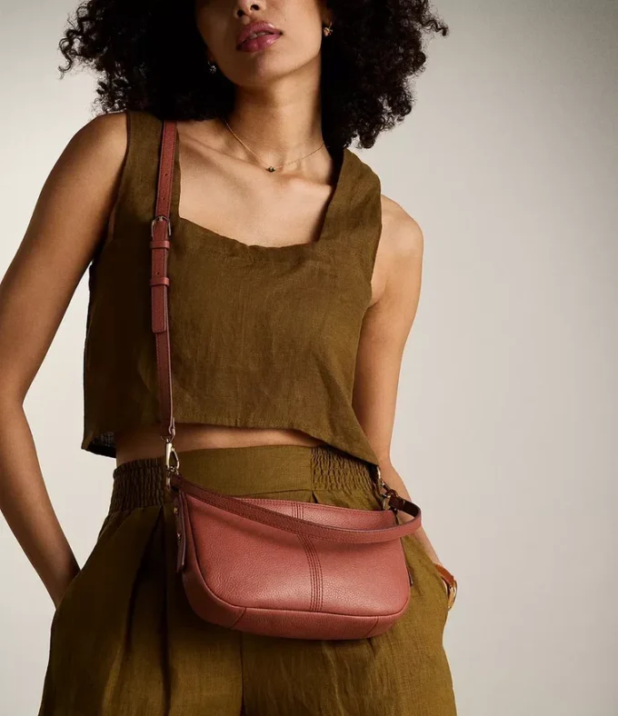 Jolie Leather Small Crossbody Bag