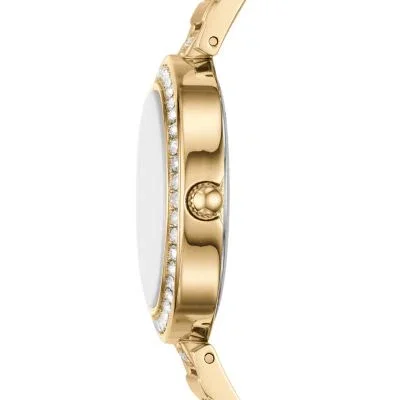 Karli Three-Hand Gold-Tone Watch and Bracelet Set Karli Three-Hand Gold-Tone Watch and Bracelet Set