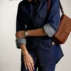 Lennox Leather Convertible Shoulder Bag