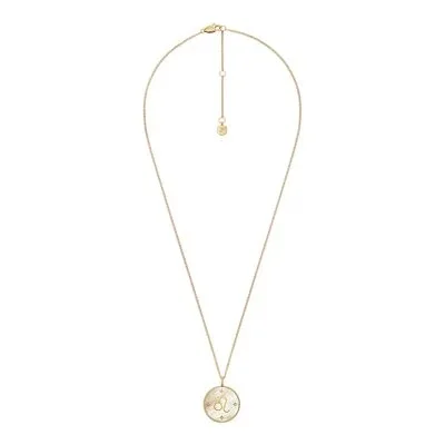 Leo Sutton Zodiac Gold-Tone Stainless Steel Gold Mother-of-Pearl Pendant Necklace Leo Sutton Zodiac Gold-Tone Stainless Steel Gold Mother-of-Pearl Pendant Necklace