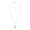 Libra Sutton Zodiac Gold-Tone Stainless Steel Pink Mother-of-Pearl Pendant Necklace Libra Sutton Zodiac Gold-Tone Stainless Steel Pink Mother-of-Pearl Pendant Necklace