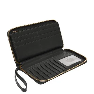 Liza Leather Zip Around Clutch Wallet Liza Leather Zip Around Clutch Wallet