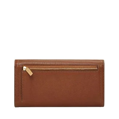 Logan Leather RFID Flap Clutch Wallet Logan Leather RFID Flap Clutch Wallet
