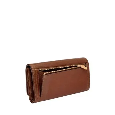 Logan Leather RFID Flap Clutch Wallet Logan Leather RFID Flap Clutch Wallet