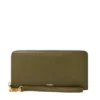Logan RFID Zip Around Clutch