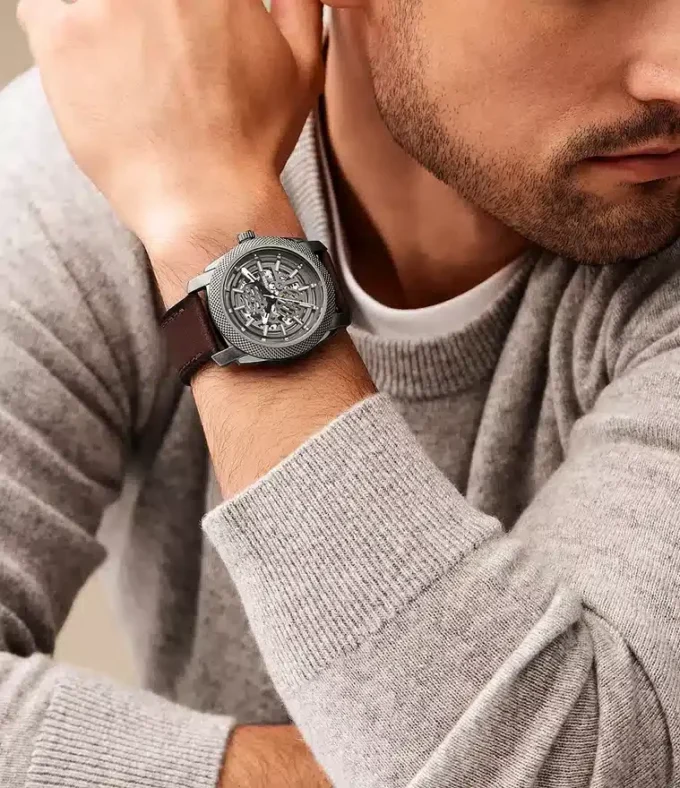 Machine Automatic Brown LiteHide™ Leather Watch Machine Automatic Brown LiteHide™ Leather Watch