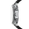 Machine Chronograph Black Silicone Watch and Bracelet Set