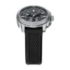 Machine Chronograph Black Silicone Watch and Bracelet Set