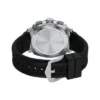Machine Chronograph Black Silicone Watch and Bracelet Set
