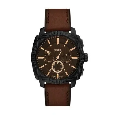 Machine Chronograph Brown Leather Watch Machine Chronograph Brown Leather Watch