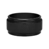Machine Knurled Texture Black Stainless Steel Band Ring Machine Knurled Texture Black Stainless Steel Band Ring