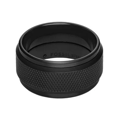Machine Knurled Texture Black Stainless Steel Band Ring Machine Knurled Texture Black Stainless Steel Band Ring