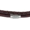 Machine Knurled Texture Brown Leather Multi-Strand Bracelet Machine Knurled Texture Brown Leather Multi-Strand Bracelet
