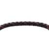 Machine Knurled Texture Leather and Stainless Steel Station Bracelet Machine Knurled Texture Leather and Stainless Steel Station Bracelet