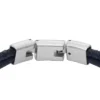 Machine Knurled Texture Navy Leather Multi-Strand Bracelet Machine Knurled Texture Navy Leather Multi-Strand Bracelet