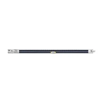 Machine Knurled Texture Navy Leather Multi-Strand Bracelet Machine Knurled Texture Navy Leather Multi-Strand Bracelet