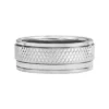 Machine Knurled Texture Stainless Steel Band Ring Machine Knurled Texture Stainless Steel Band Ring