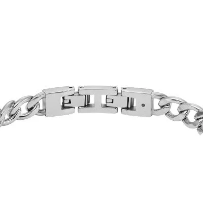 Machine Knurled Texture Stainless Steel Chain Bracelet Machine Knurled Texture Stainless Steel Chain Bracelet