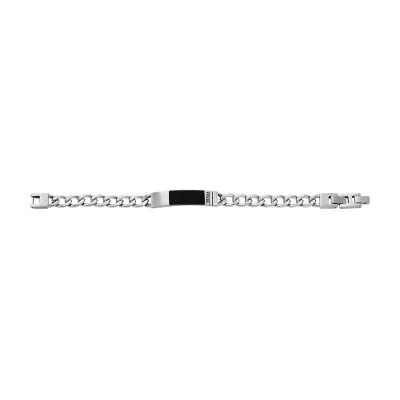 Machine Knurled Texture Stainless Steel Chain Bracelet Machine Knurled Texture Stainless Steel Chain Bracelet