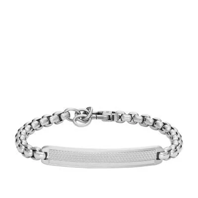 Machine Knurled Texture Stainless Steel ID Bracelet Machine Knurled Texture Stainless Steel ID Bracelet