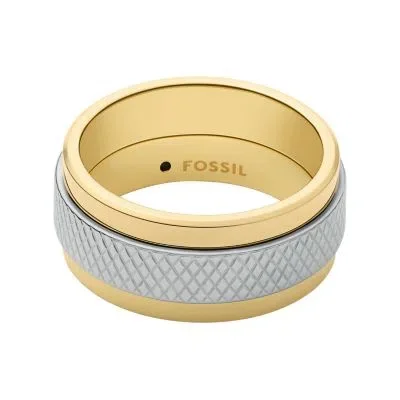 Machine Knurled Texture Two-Tone Stainless Steel Knurled Band Ring Machine Knurled Texture Two-Tone Stainless Steel Knurled Band Ring