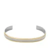 Machine Knurled Texture Two-Tone Stainless Steel Knurled Cuff Bracelet Machine Knurled Texture Two-Tone Stainless Steel Knurled Cuff Bracelet