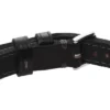 Machine Rugged Stainless Steel and Black Padded Leather Strap Bracelet Machine Rugged Stainless Steel and Black Padded Leather Strap Bracelet