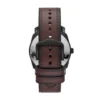 Machine Three-Hand Date Brown Leather Watch Machine Three-Hand Date Brown Leather Watch