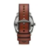 Machine Three-Hand Date Brown Leather Watch Machine Three-Hand Date Brown Leather Watch