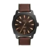 Machine Three-Hand Date Dark Brown LiteHide™ Leather Watch Machine Three-Hand Date Dark Brown LiteHide™ Leather Watch