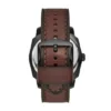 Machine Three-Hand Date Dark Brown LiteHide™ Leather Watch Machine Three-Hand Date Dark Brown LiteHide™ Leather Watch