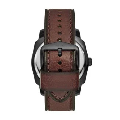 Machine Three-Hand Date Dark Brown LiteHide™ Leather Watch Machine Three-Hand Date Dark Brown LiteHide™ Leather Watch