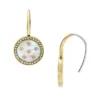 Merrit Classic Mother-of-Pearl Gold-Tone Stainless Steel Drop Earrings Merrit Classic Mother-of-Pearl Gold-Tone Stainless Steel Drop Earrings