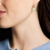 Merrit Classic Mother-of-Pearl Gold-Tone Stainless Steel Drop Earrings Merrit Classic Mother-of-Pearl Gold-Tone Stainless Steel Drop Earrings