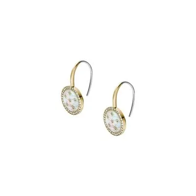 Merrit Classic Mother-of-Pearl Gold-Tone Stainless Steel Drop Earrings Merrit Classic Mother-of-Pearl Gold-Tone Stainless Steel Drop Earrings