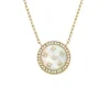 Merrit Classic Mother-of-Pearl Gold-Tone Stainless Steel Pendant Necklace Merrit Classic Mother-of-Pearl Gold-Tone Stainless Steel Pendant Necklace