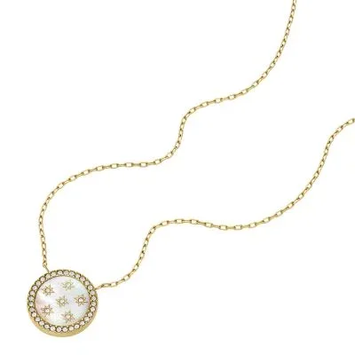 Merrit Classic Mother-of-Pearl Gold-Tone Stainless Steel Pendant Necklace Merrit Classic Mother-of-Pearl Gold-Tone Stainless Steel Pendant Necklace