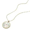Merrit Classic Mother-of-Pearl Gold-Tone Stainless Steel Pendant Necklace Merrit Classic Mother-of-Pearl Gold-Tone Stainless Steel Pendant Necklace