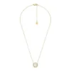 Merrit Classic Mother-of-Pearl Gold-Tone Stainless Steel Pendant Necklace Merrit Classic Mother-of-Pearl Gold-Tone Stainless Steel Pendant Necklace