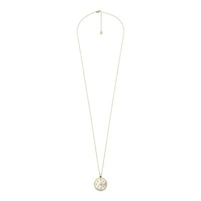 Merrit Classic Mother-of-Pearl Gold-Tone Stainless Steel Pendant Necklace Merrit Classic Mother-of-Pearl Gold-Tone Stainless Steel Pendant Necklace